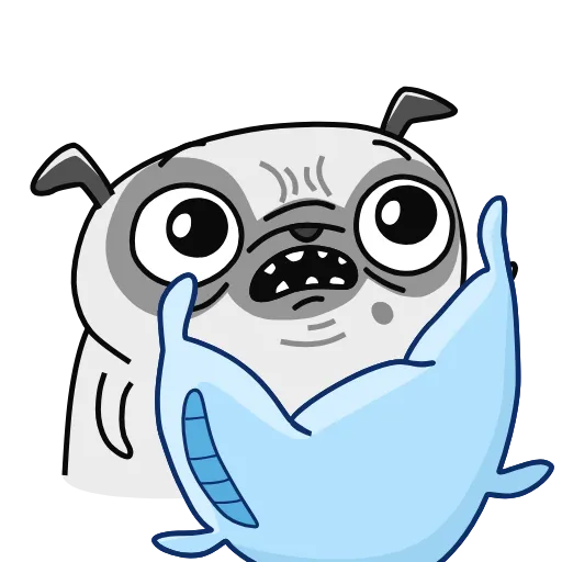 😨 Эмодзи «Мопс Бориспага» для Telegram
