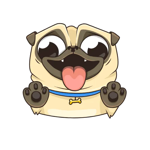 😛 Эмодзи «Мопс Бориспага» для Telegram