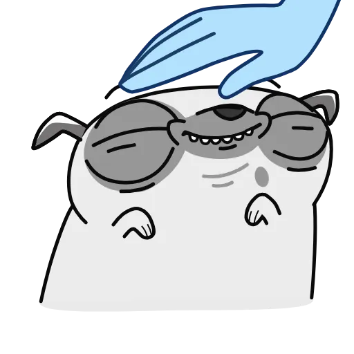 ☺️ Эмодзи «Мопс Бориспага» для Telegram