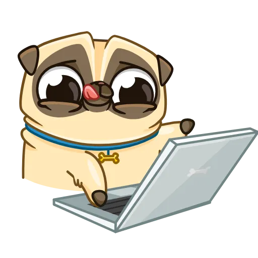 💻 Эмодзи «Мопс Бориспага» для Telegram
