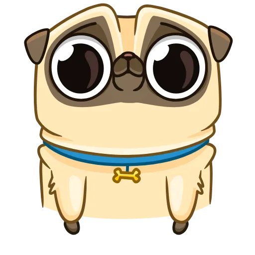 😍 Эмодзи «Мопс Бориспага» для Telegram
