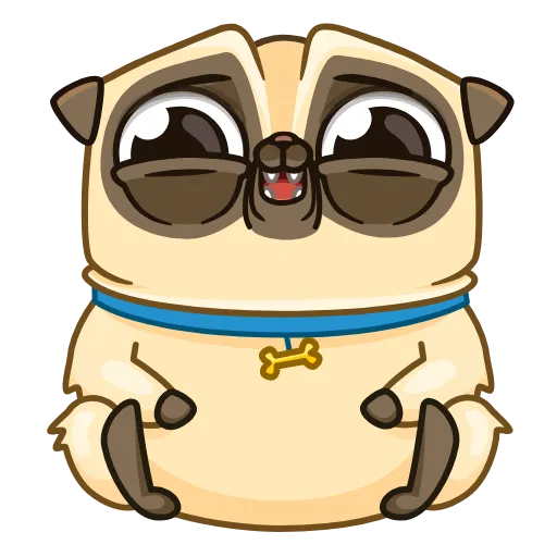 😂 Эмодзи «Мопс Бориспага» для Telegram