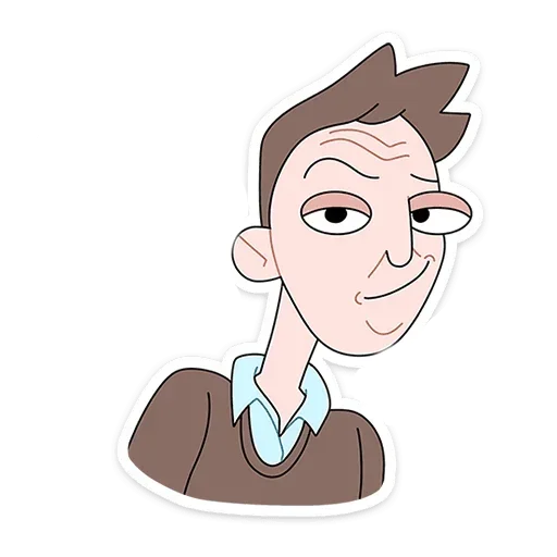 😔 Стикер «Бористас без надписей» для Telegram
