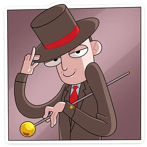 🎩 Стикер «Бористас без надписей» для Telegram