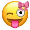 🤩 Эмодзи «Ios Pink Bow» для Telegram