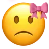 🤩 Эмодзи «Ios Pink Bow» для Telegram
