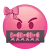 🤩 Эмодзи «Ios Pink Bow» для Telegram