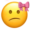 🤩 Эмодзи «Ios Pink Bow» для Telegram