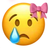 🤩 Эмодзи «Ios Pink Bow» для Telegram