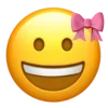Эмодзи Ios Pink Bow для Telegram — скачать