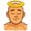 😇 Эмодзи «Лысый» для Telegram