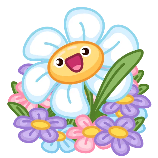 💐 Стикер «Flowers» для Telegram