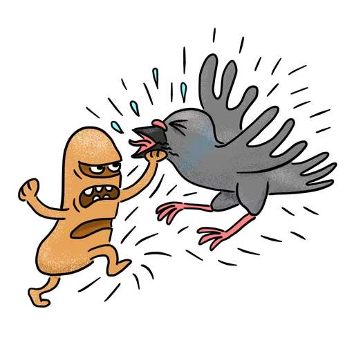 🐦 Стикер «Bread» для Telegram