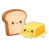 Стикерпак bread and butter для Telegram