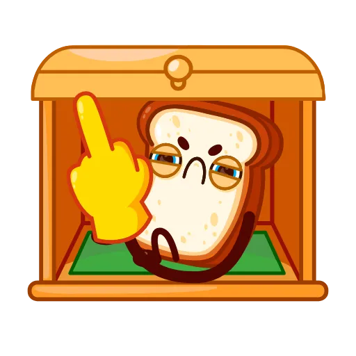 🖕 Стикер «Bread Toast» для Telegram