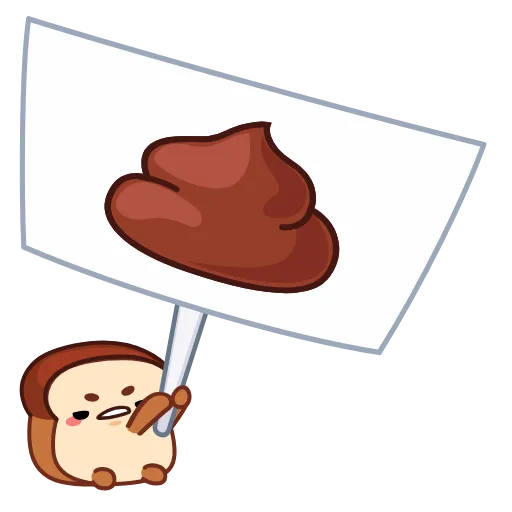 💩 Эмодзи «Хлебушек» для Telegram