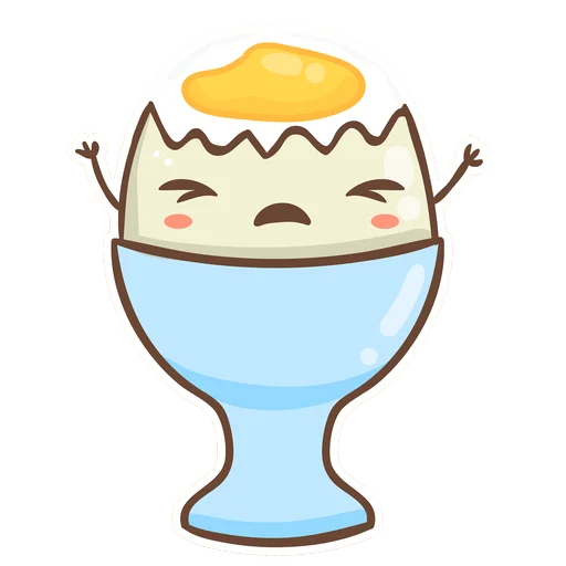 😢 Стикер «Завтрак Time» для Telegram