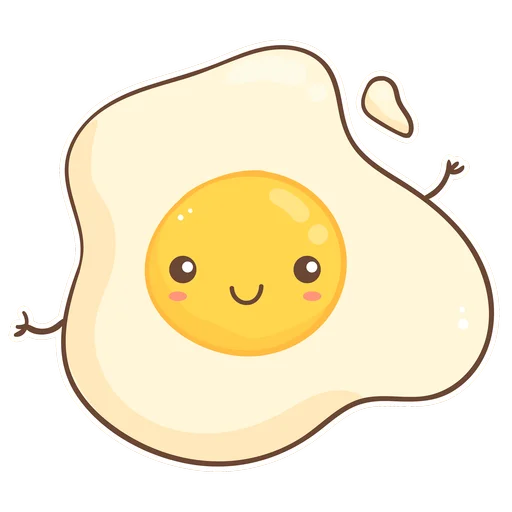 😆 Стикер «Завтрак Time» для Telegram