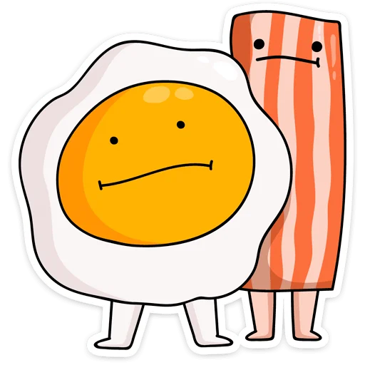 😐 Стикер «Завтрак» для Telegram