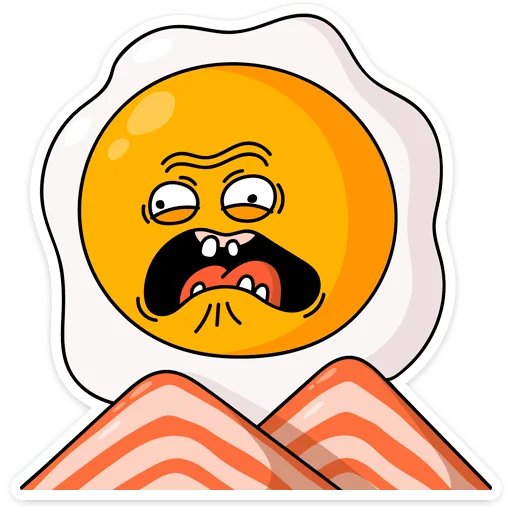 😬 Стикер «Завтрак» для Telegram