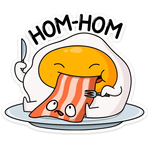 🍴 Стикер «Завтрак» для Telegram