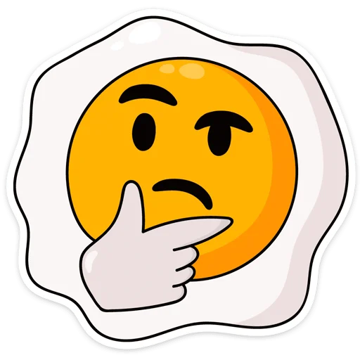 🤔 Стикер «Завтрак» для Telegram
