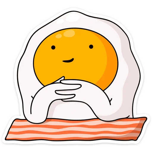 ☺️ Стикер «Завтрак» для Telegram