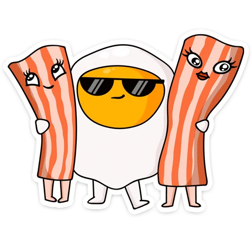 😎 Стикер «Завтрак» для Telegram
