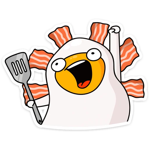 🥳 Стикер «Завтрак» для Telegram