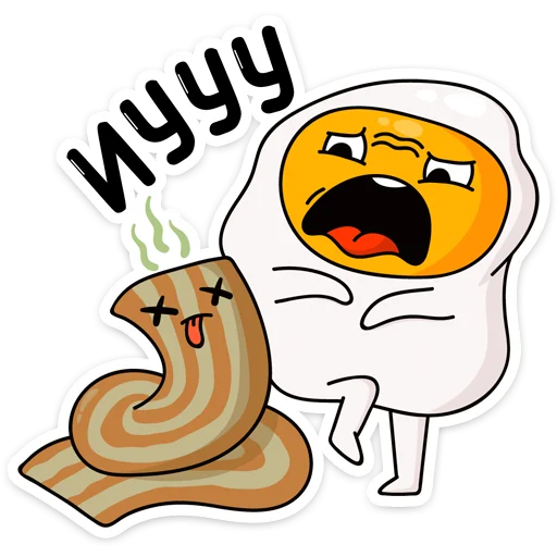 🤢 Стикер «Завтрак» для Telegram