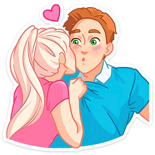 😘 Стикер «Бриана и Макс» для Telegram