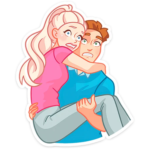 👩‍❤️‍👨 Стикер «Бриана и Макс» для Telegram