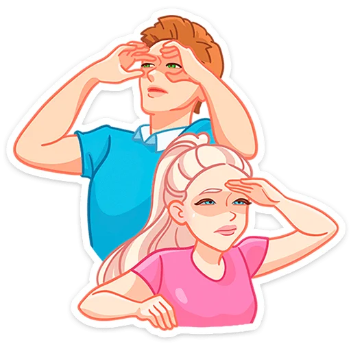 😑 Стикер «Бриана и Макс» для Telegram