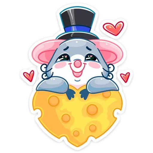❤️ Стикер «Бри и Блю» для Telegram