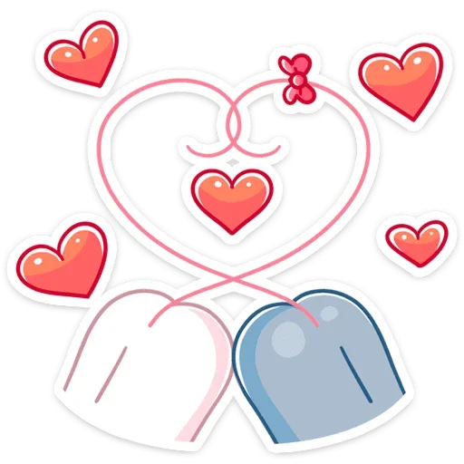 ❤️ Стикер «Бри и Блю» для Telegram