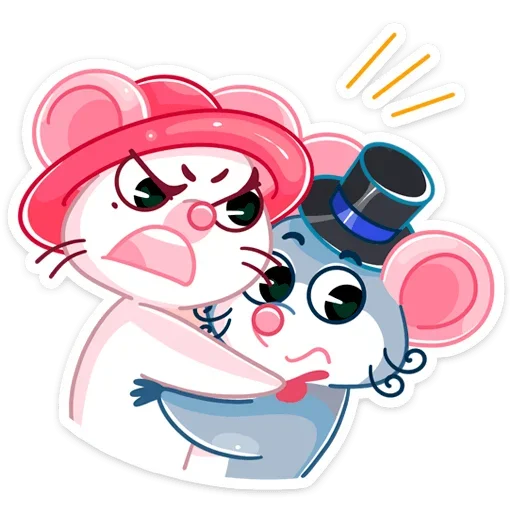 😡 Стикер «Бри и Блю» для Telegram