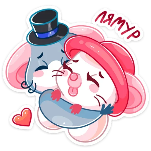🤗 Стикер «Бри и Блю» для Telegram