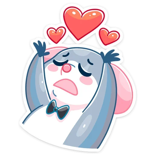 ❤️ Стикер «Бри и Блю» для Telegram