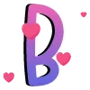 🔠 Эмодзи «валентинка 🩵» для Telegram
