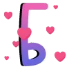 🔠 Эмодзи «валентинка 🩵» для Telegram