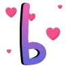 🔠 Эмодзи «валентинка 🩵» для Telegram
