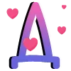 🔠 Эмодзи «валентинка 🩵» для Telegram
