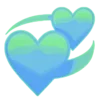 💞 Эмодзи «💙 neon emoji» для Telegram