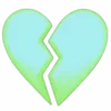 💔 Эмодзи «💙 neon emoji» для Telegram