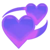 💞 Эмодзи «💙 neon emoji» для Telegram