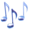 🎶 Эмодзи «💙 neon emoji» для Telegram