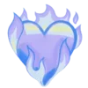 ❤️‍🔥 Эмодзи «💙 neon emoji» для Telegram