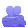 🤗 Эмодзи «💙 neon emoji» для Telegram