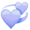 💞 Эмодзи «💙 neon emoji» для Telegram