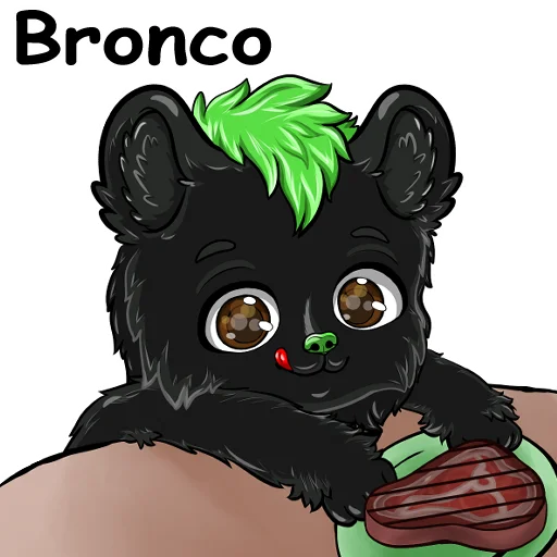 🥩 Стикер «Bronco» для Telegram